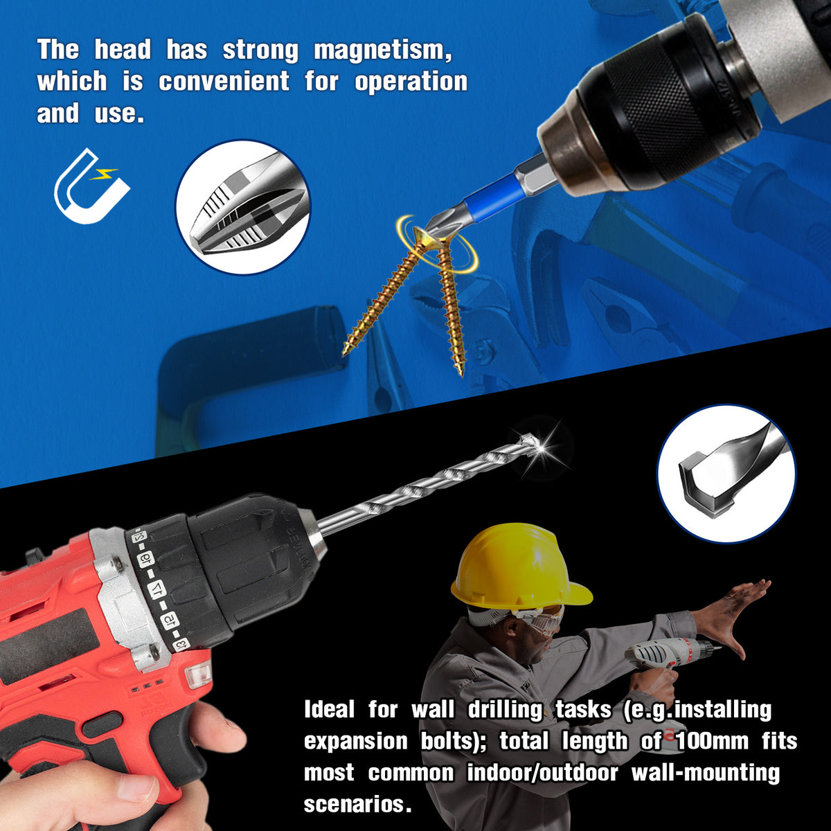 VKKM 312Pcs Drywall Anchors and Screws Kit - Wall Fastener Set with 2 Drill Bits - image 8