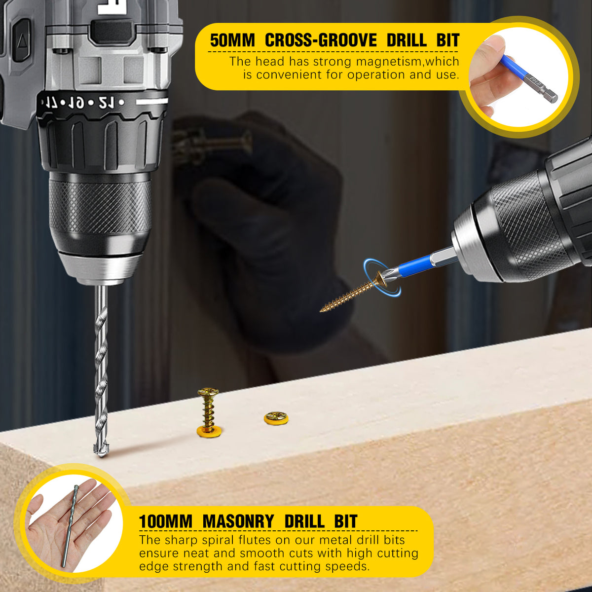 VKKM 591Pcs Drywall Anchors & Screws Kit 9‑Sizes Wall Fastener & Hook Assortment - image 5