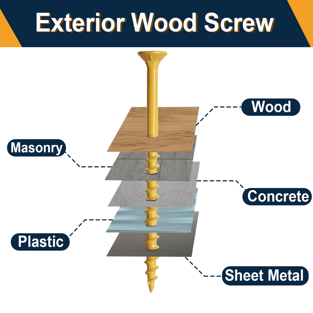 VKKM Self‑Tapping Deck Screws - T25 Star Drive - Free Bit Included - image 10