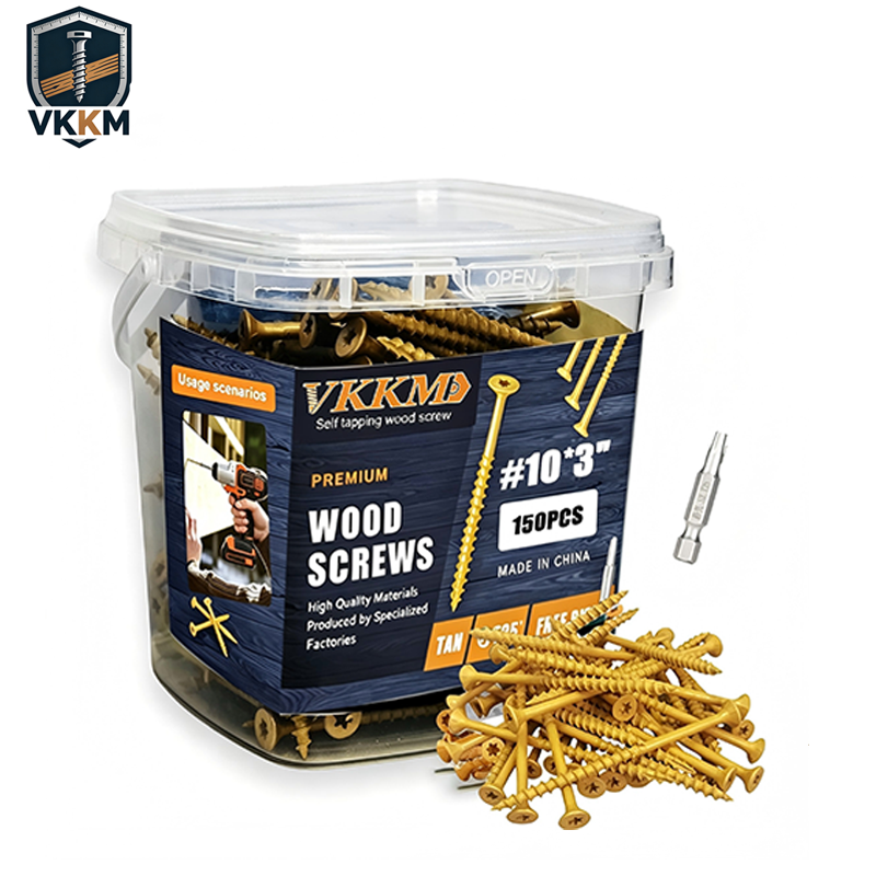 VKKM Tan Wood Screws - T25 Star Drive - Free T25 Bit Included - image 12