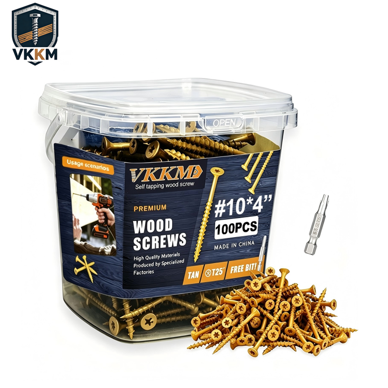 VKKM Tan Wood Screws - T25 Star Drive - Free T25 Bit Included - image 14